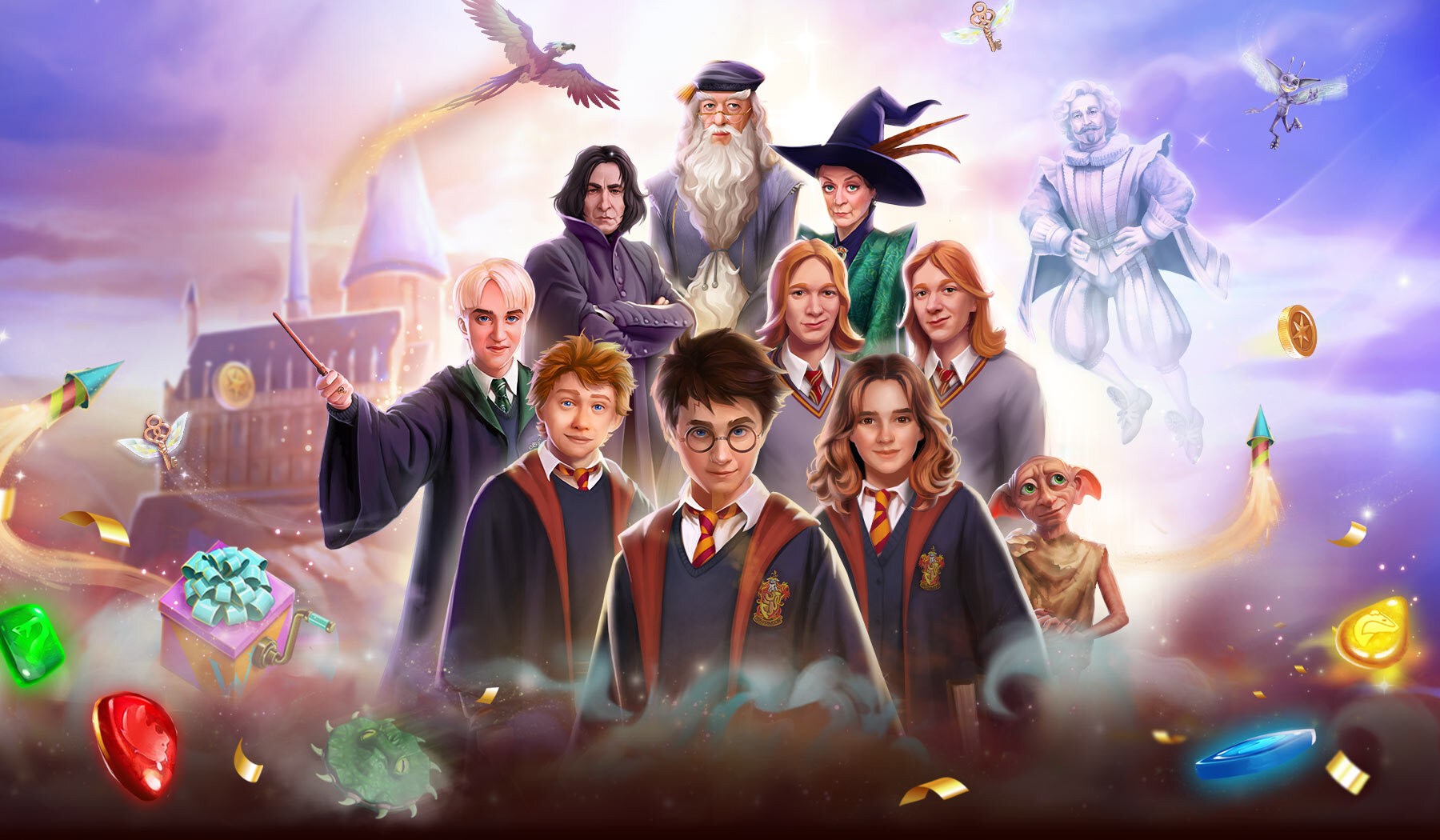 Harry Potter Match 3 🕹️ Jogue no Jogos123